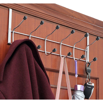 Behind Door Hanger Rack, 12 Pin Chrome (AV4-178)