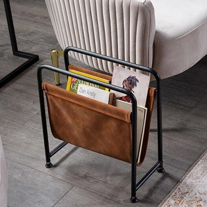 Side Seat Magazine Rack, Light Brown (TB2-263)