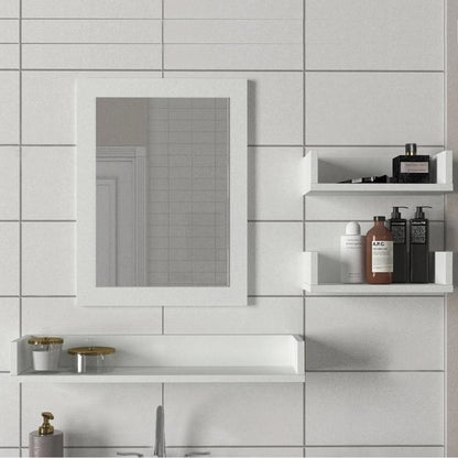 Simon Bathroom Top Cabinet, Mirror Sheet, White (DI3-765)