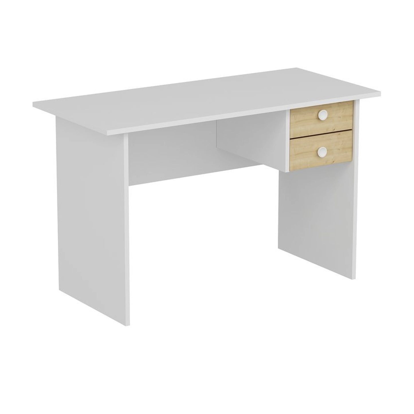Decorair Drew Desk with Drawers, White (GW4-101)