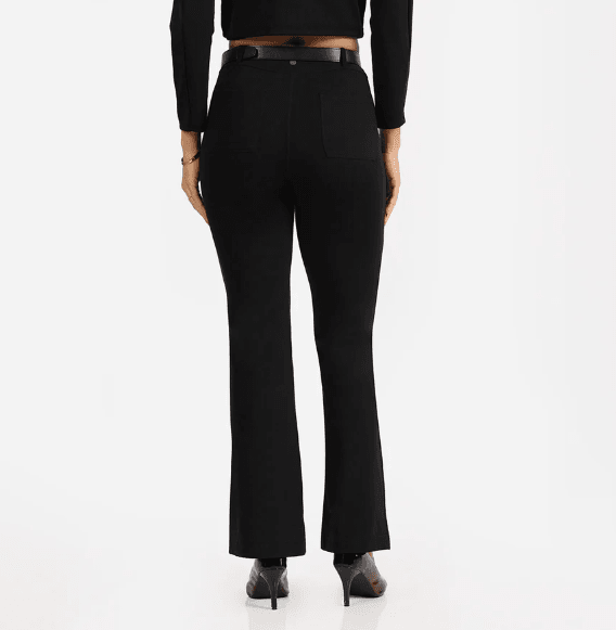 AM:PM Cotton Flare Pants - Lite Tall (Bliss Black) - Thebrands