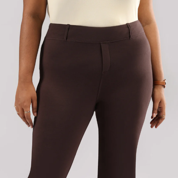 Groove-In -Cotton Flare Pants (Barkha Brown Ash)