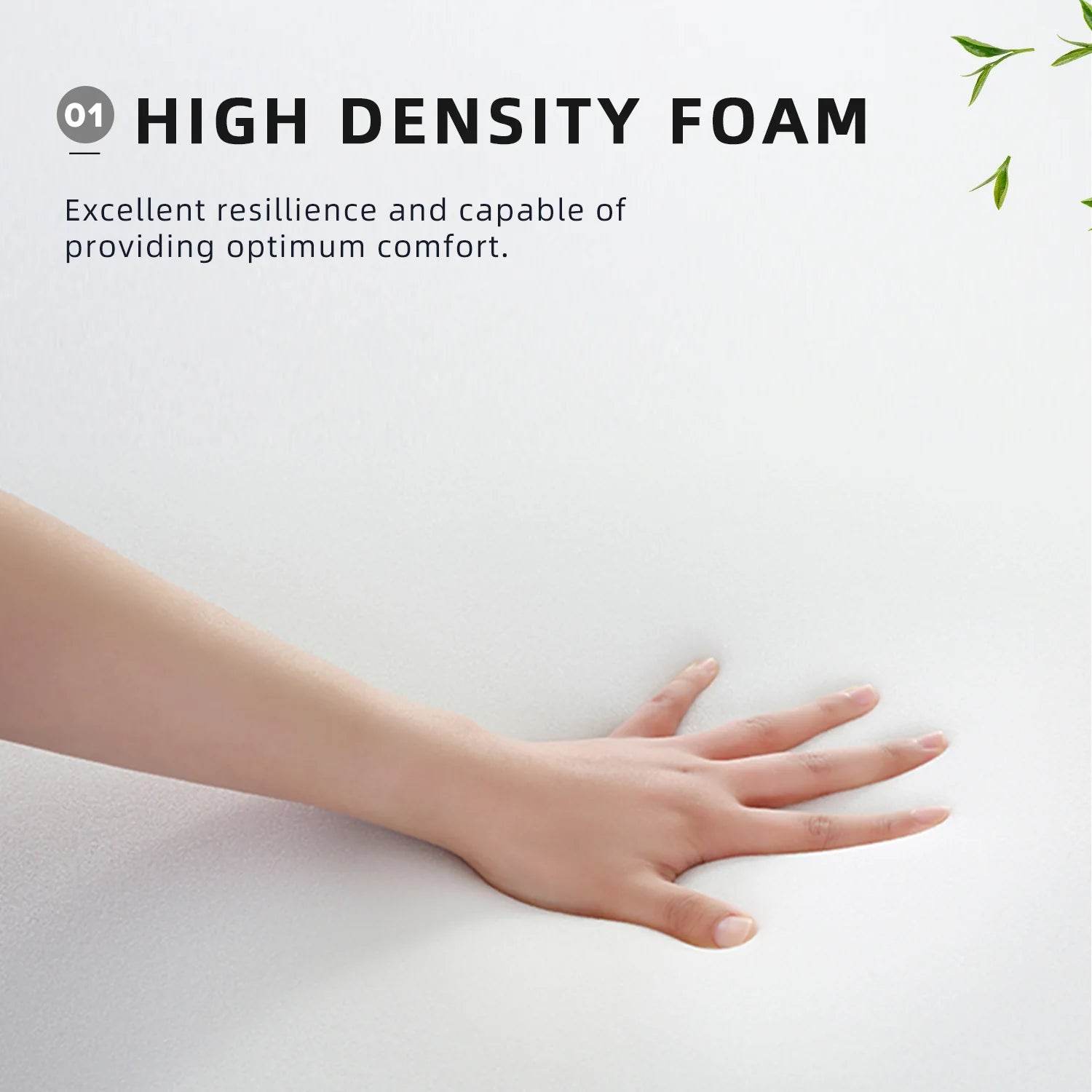 3FT Single Size Foam Mattress 3x5Inch (L190cm x W90cm x H12.5cm) - Thebrands