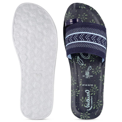 Women's Slide Sandals - WL7395 Blue