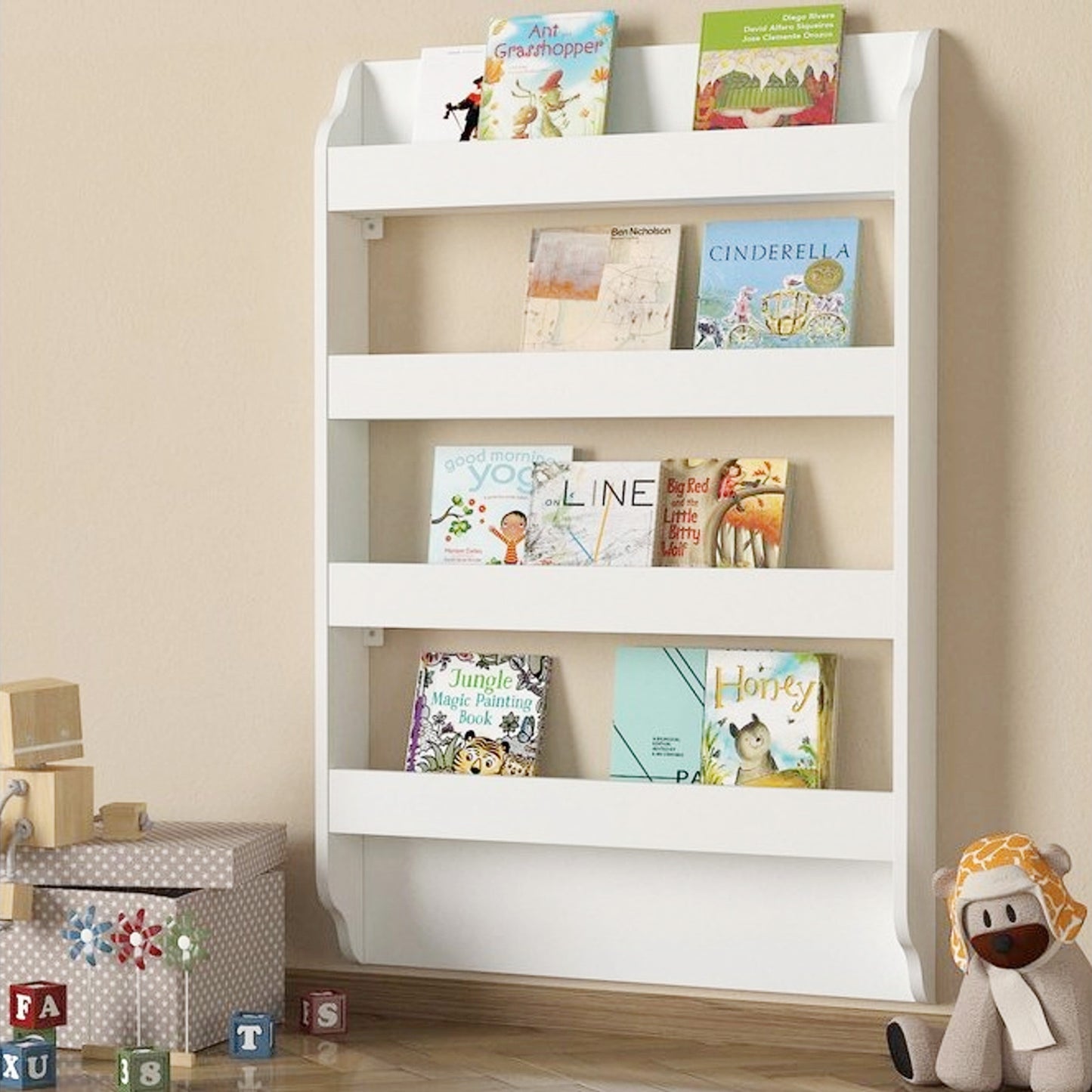 Exclusive Drama Montessori Library, White (DI3-671)