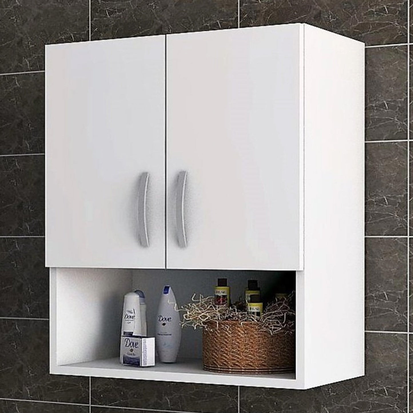 Aqua Top Bathroom Cabinet, White (CT4-118)