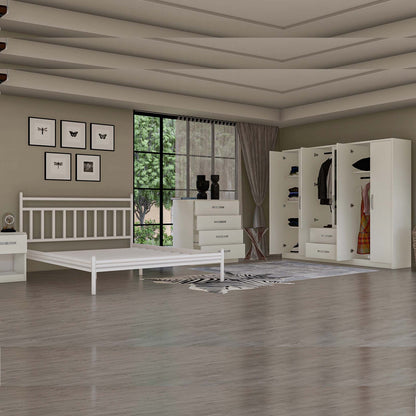 Bedroom Set White With 6 Doors (MF5-290)