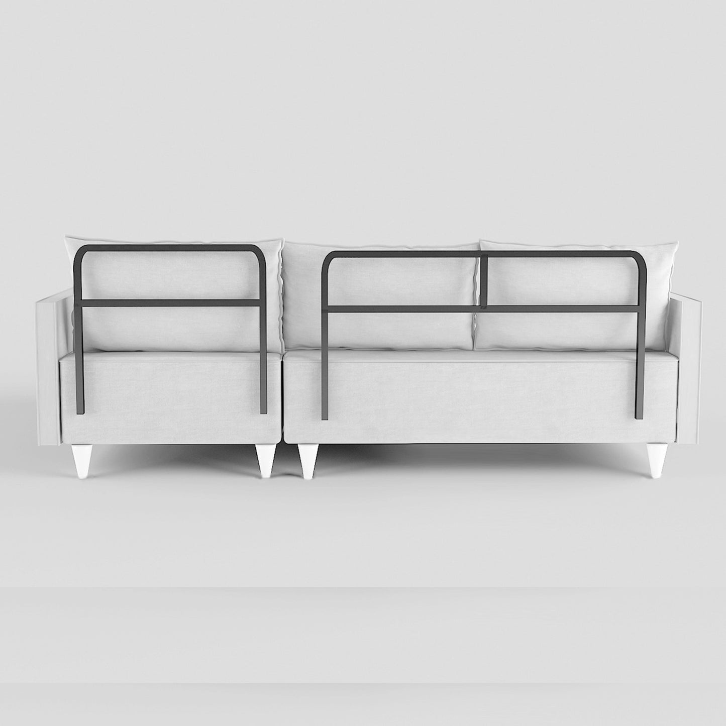 Aybuke Corner Sofa, Blue (EV4-1313)