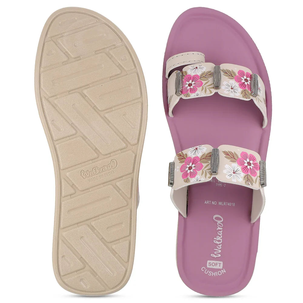 Women's Daily Wear Sandals - WLR74018 Mauve