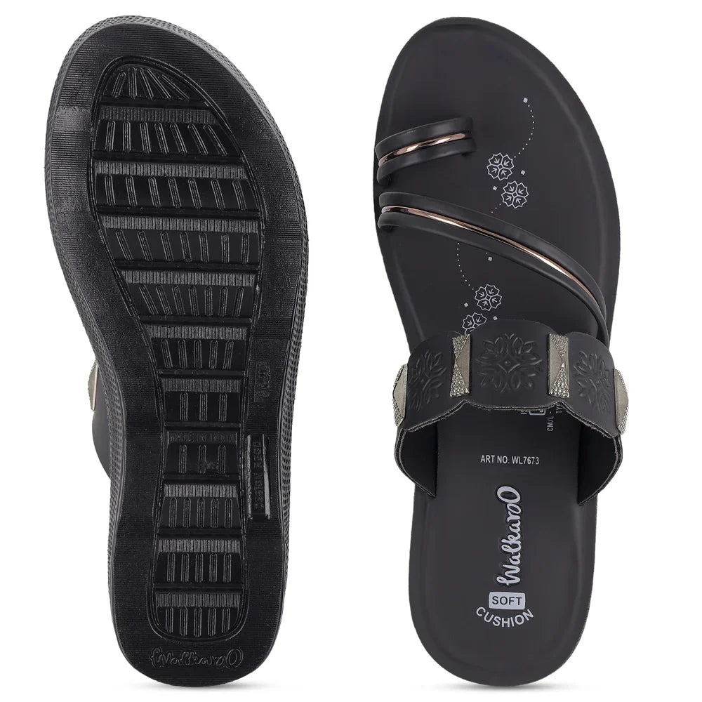 Women's Daily wear Sandal - WL7673 Black