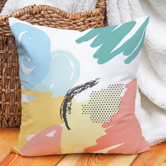 Carnival Home Double Sided Colored Brush Painted Printed Cushion Cover (KQ3-7120)