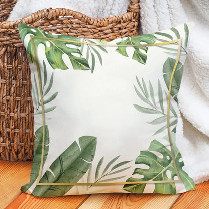 Carnival Home Double Sided Tropical Leaf  Printed Kirln Cover (KQ3-7064)