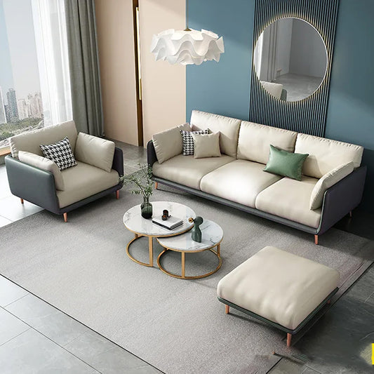 Sofa Set 1 Seater + 3 Seater with Ottoman SFG1230/SFG3230