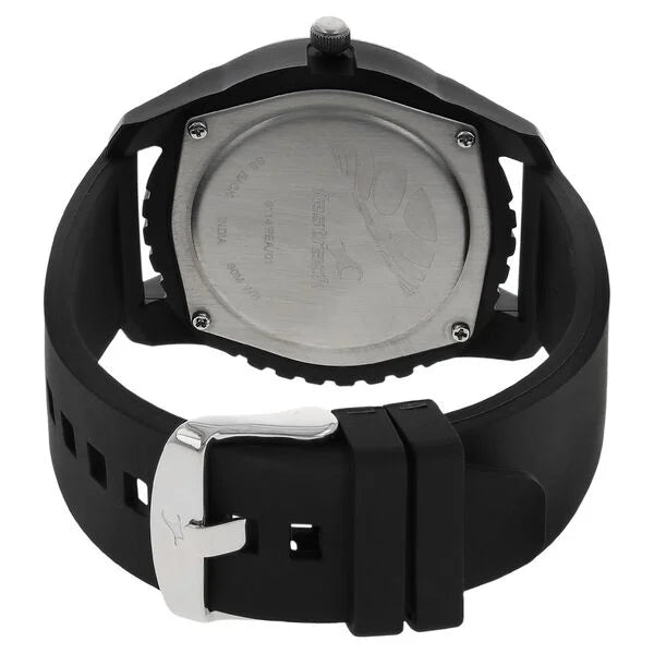 Fastrack Quartz Analog White Dial Plastic Strap Watch for Guys