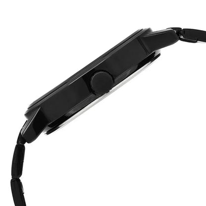 Fastrack Road Trip Quartz Analog Black Dial Stainless Steel Strap Watch for Guys