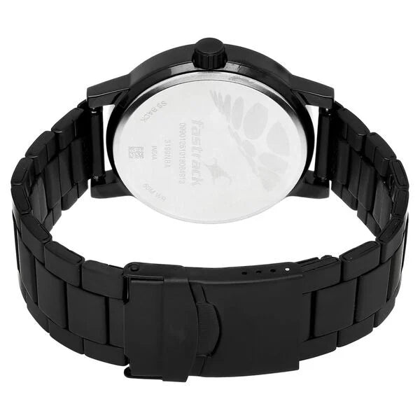 Fastrack Road Trip Quartz Analog Grey Dial Stainless Steel Strap Watch for Guys