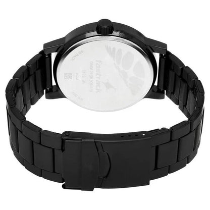 Fastrack Road Trip Quartz Analog Grey Dial Stainless Steel Strap Watch for Guys