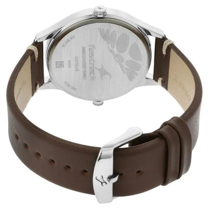 Fastrack Tripster Quartz Analog Bicolour Dial Leather Strap Watch for Guys