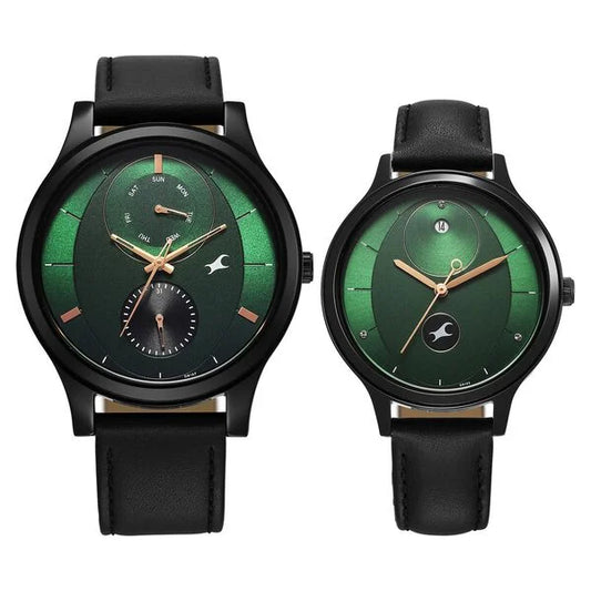 Fastrack Mixmatched Quartz Multifunction Watch For Couple