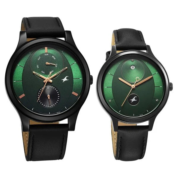 Fastrack Mixmatched Quartz Multifunction Watch For Couple