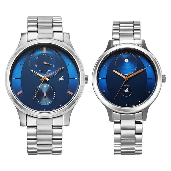 Fastrack Mixmatched Quartz Multifunction Watch For Couple