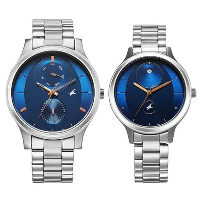 Fastrack Mixmatched Quartz Multifunction Watch For Couple
