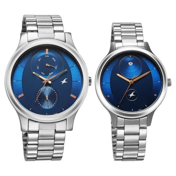 Fastrack Mixmatched Quartz Multifunction Watch For Couple