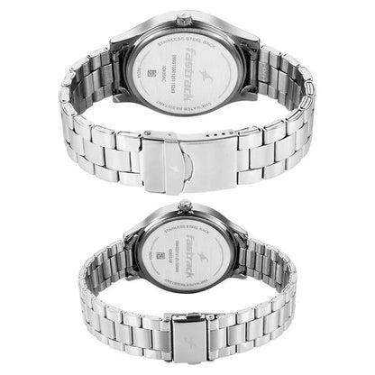 Fastrack Mixmatched Quartz Multifunction Watch For Couple