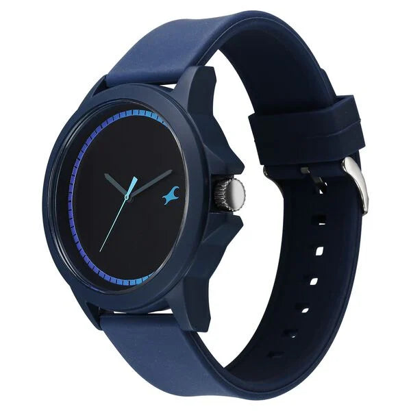 Fastrack Tees Urbanique Quartz Analog Multicoloured Dial Silicone Strap watch For Guys