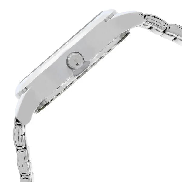 Fastrack Fundamentals Quartz Analog White Dial Stainless Steel Strap Watch for Guys