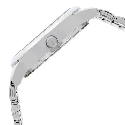 Fastrack Fundamentals Quartz Analog White Dial Stainless Steel Strap Watch for Guys