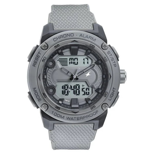 Fastrack Streetwear Grey Dial with Grey Colour Strap Watch for Guys