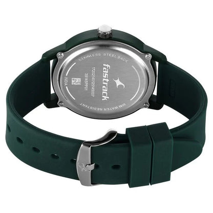 Fastrack Tees Urbanique Quartz Analog Black Dial Silicone Strap watch For Guys