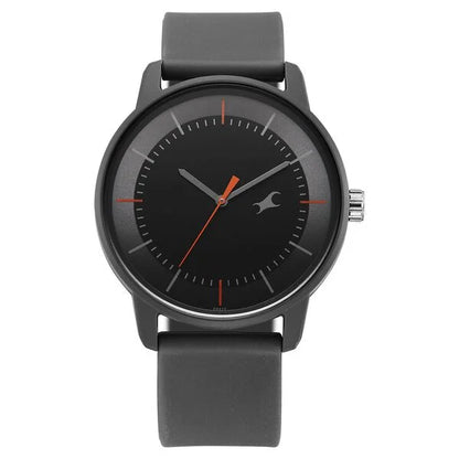 Fastrack Tees Urbanique Quartz Analog Black Dial Silicone Strap watch For Guys
