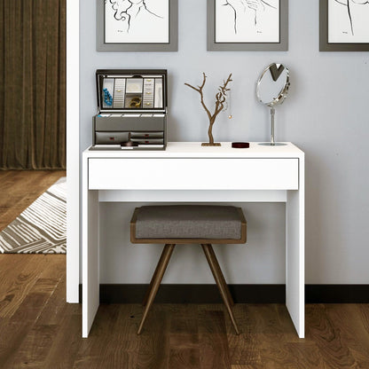 Novella Mode Make-Up Table With Drawers, White (QM4-121)