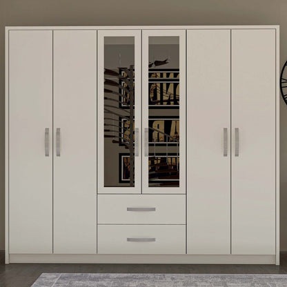 Bedroom Set White With 6 Doors (MF5-290)
