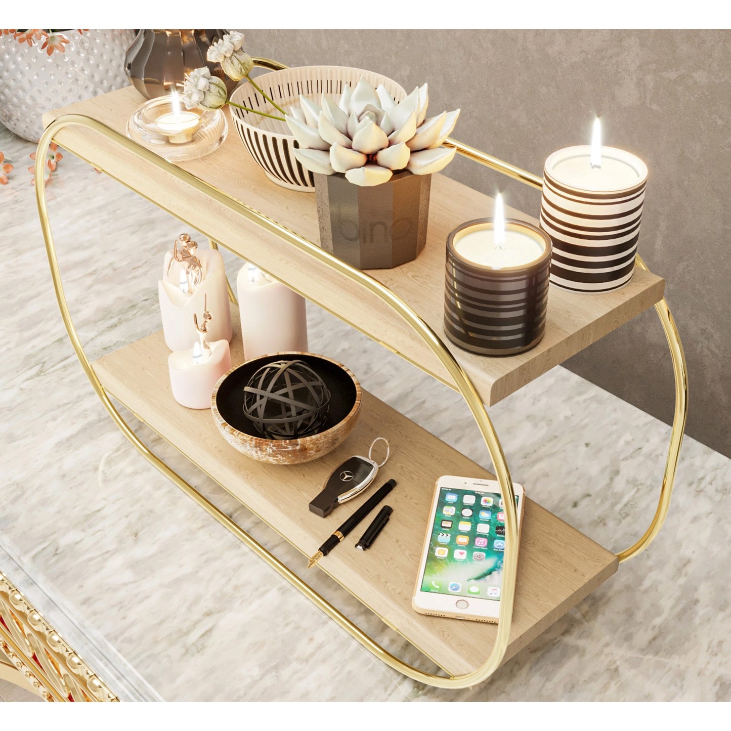 Bino Multi-Purpose Desktop Bathroom And Jewelry Organizer  (BN7-127)