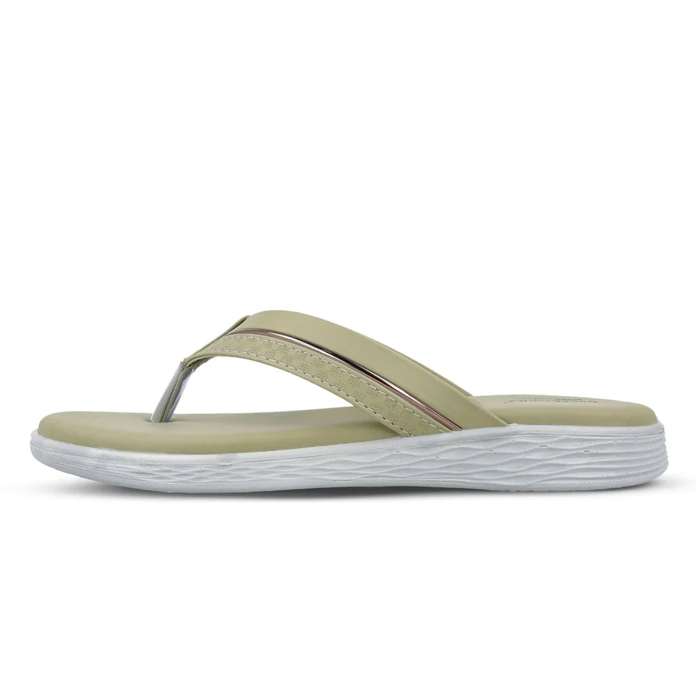 Women's Daily Wear V-Strap Sandals - WLP70414 Pista