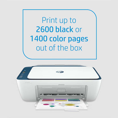 DeskJet Ink Advantage Ultra 4828 All-In-One Printer Wireless, Print, Scan, Copy, Print Upto 2600 Black Or 1400 Color Pages, White/Blue [25R76A] Navy Blue-White