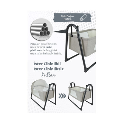 Perilla Prime Rocking Cradle, Blue, 50X70 (PL6-207) / made in eu