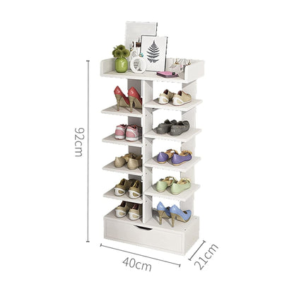XJ201 Shoe Rack White (40*21*92H)