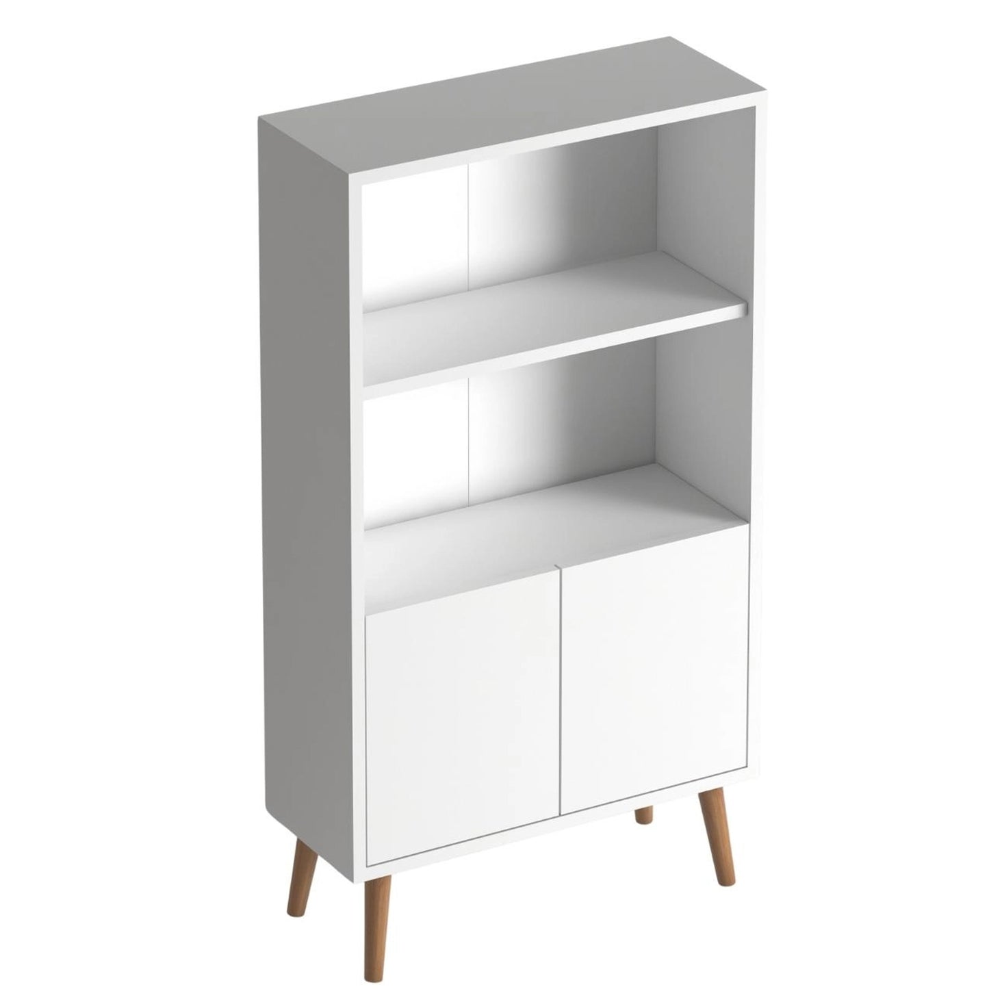 Luce Cabinet Bookcase, White (NT3-845)
