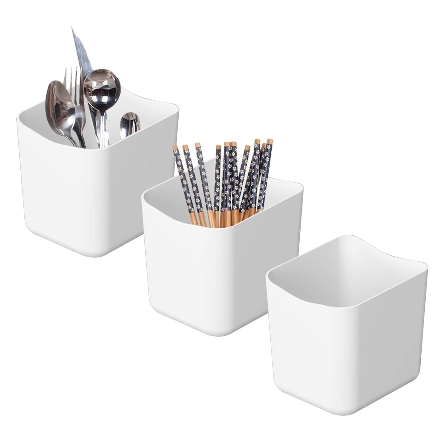 Pegboard Organizer Diy Wall Board Square Box - White