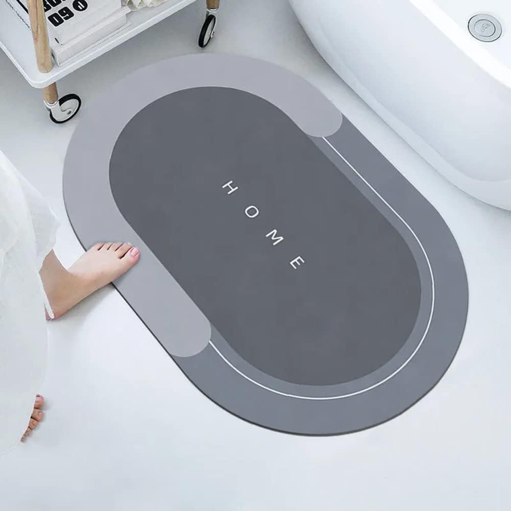 Anti Slip Bathroom Mat - Dark Grey