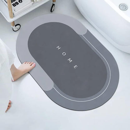 Anti Slip Bathroom Mat - Dark Grey