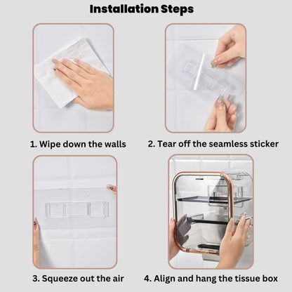 Tissue Roll Holder - Gold