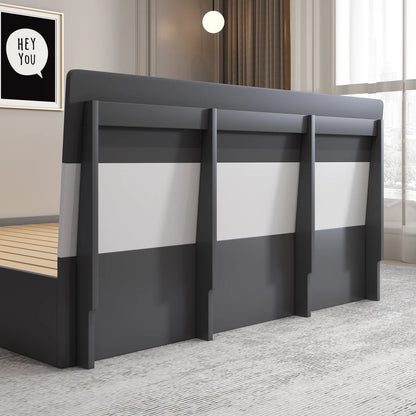 KA01 Bed pure white queen (150*200*85)
