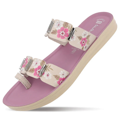 Women's Daily Wear Sandals - WLR74018 Mauve