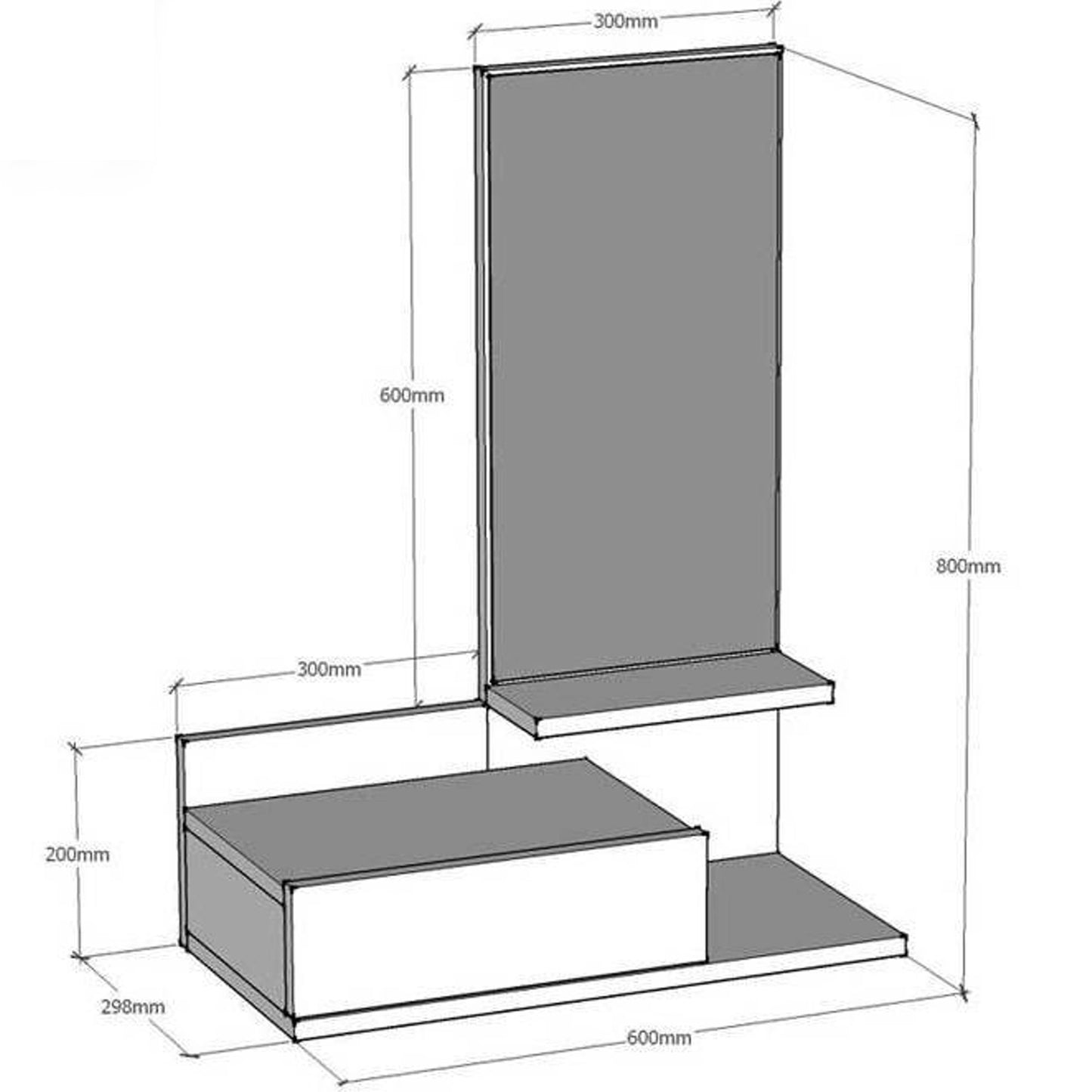 Mode Dresser White (MG3-407)