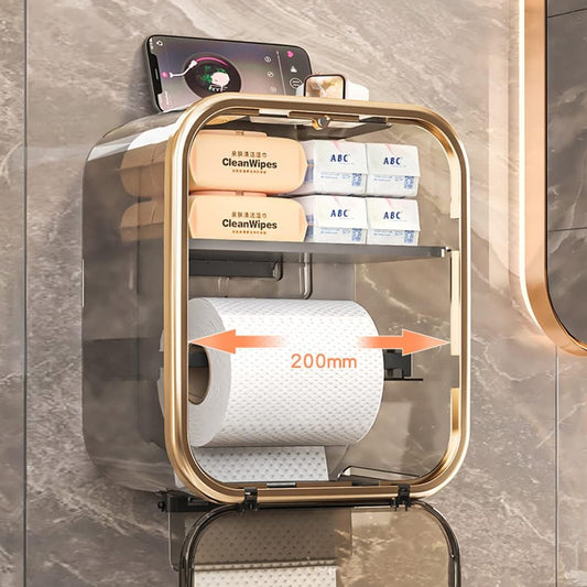 Tissue Roll Holder - Gold